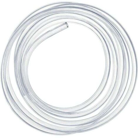Manguera de presión transparente de 3 metros, tubo flexible de PVC de 10 x 12 mm