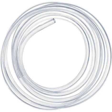 Manguera de presión transparente de 3 metros, tubo flexible de PVC de 10 x 12 mm