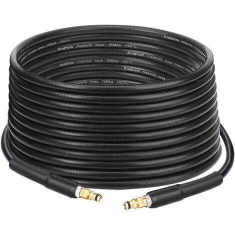 Manguera de repuesto de 10 m para hidrolimpiadoras Kärcher K2, K3, K4, K5, K6 y K7. Manguera de extensión con conector rápido tipo clic.