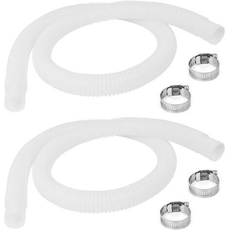 Manguera de repuesto para bomba de piscina Intex - Accesorio de 3,17 cm de diámetro y 150 cm de largo (paquete de 2)