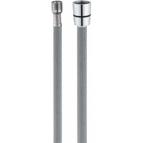 Manguera de repuesto para grifo de cocina M15/1 x 1/2" x 150 cm, de nailon gris.