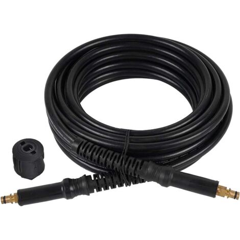 Manguera de repuesto para limpieza a alta presión de 5 m y 160 bar para hidrolavadoras Kärcher K2, K3, K4, K5, K7, con conexión rápida de latón y adaptador Kärcher