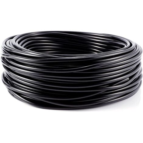 Manguera de riego por microgoteo, tubo de riego, 10 m, color negro, para sistema de riego de jardín