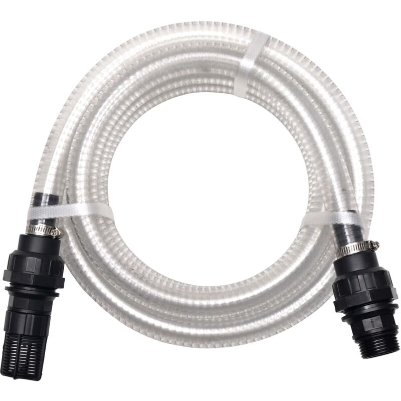 

Manguera de succión con conectores 10 m 22 mm blanca - Blanco