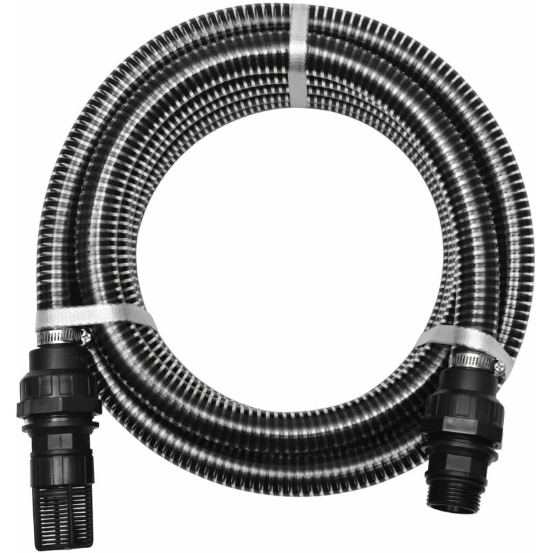 

Manguera de succión con conectores 4 m 22 mm negra - Negro