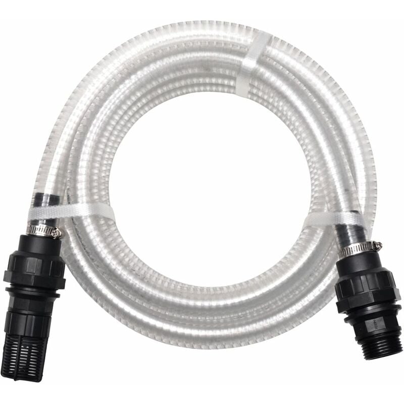 

Manguera de succion con conectores 7 m 22 mm blanca