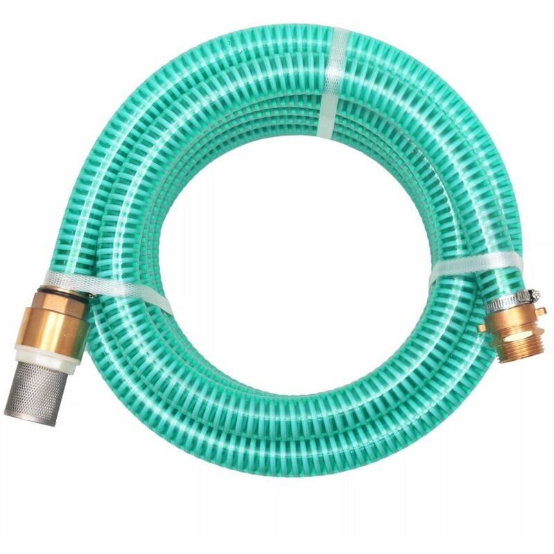 

Manguera de succión con conectores de latón 3 m 25 mm verde