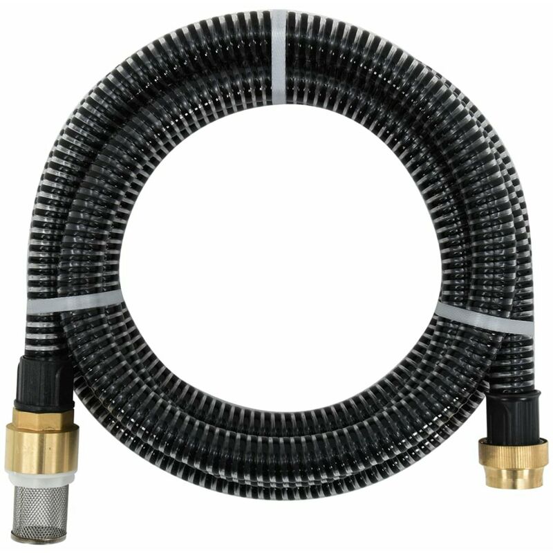 

Manguera de succion con conectores de laton 4 m 25 mm negra
