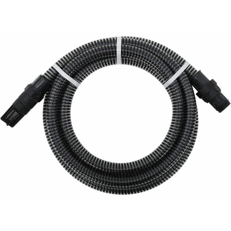 

Manguera de succión con conectores PVC 10 m 22 mm negra