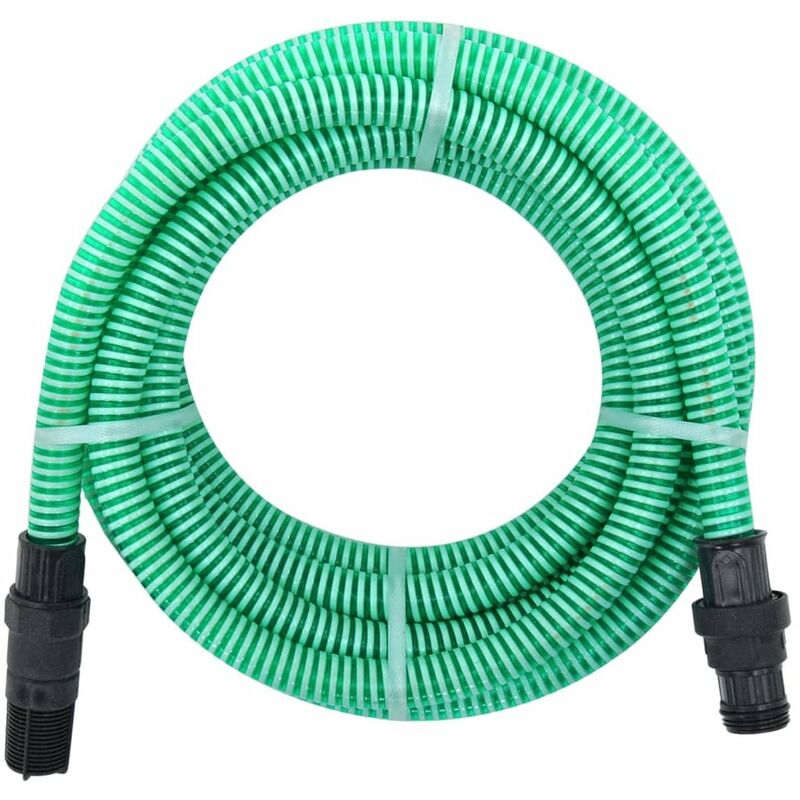 

Manguera de succion con conectores PVC 10 m 22 mm verde