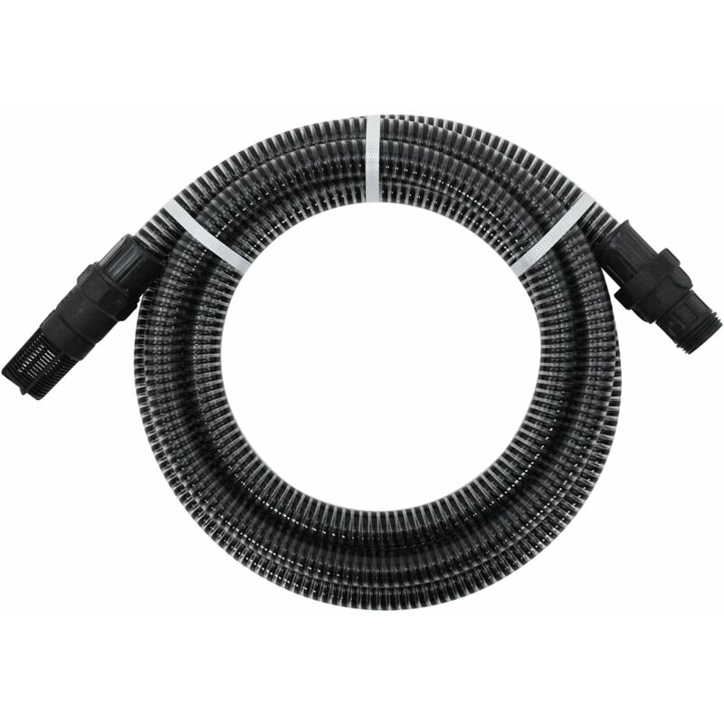 

Manguera de succión con conectores PVC 4 m 22 mm negra