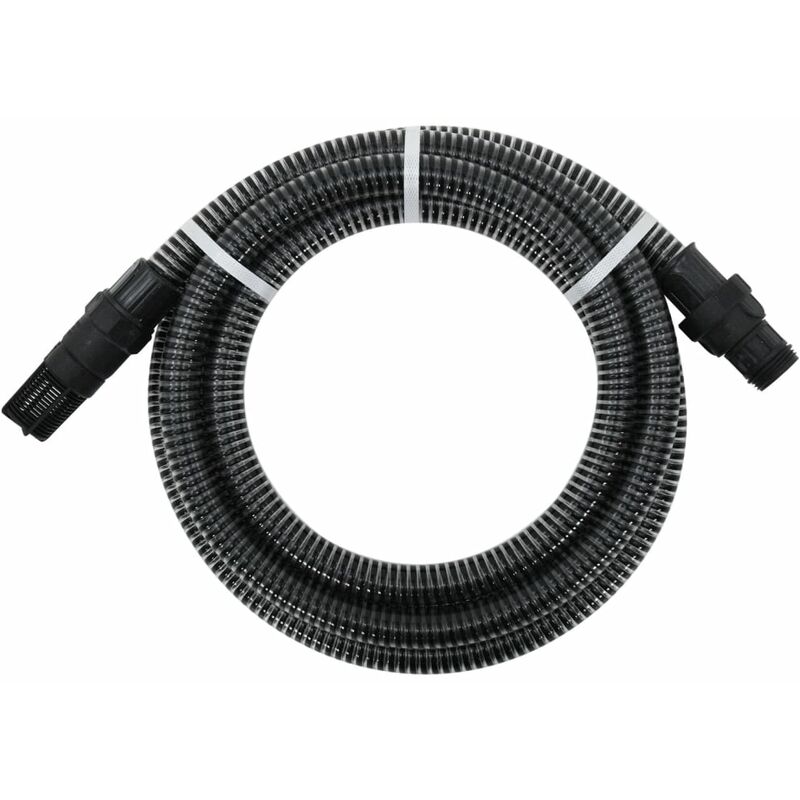 

Manguera de succión con conectores PVC 7 m 22 mm negra
