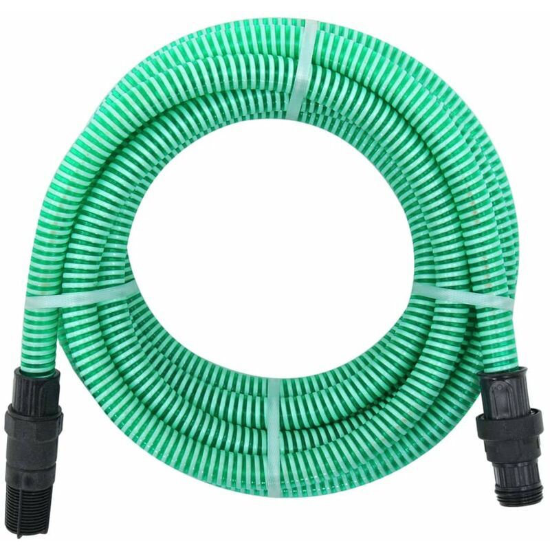 

Manguera de succion con conectores PVC 7 m 22 mm verde
