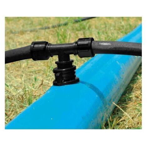 MANGUERA ESPECIAL PARA CINTA DE RIEGO FLAT-  FLOW DE 77 MM  CON TOMAS A 150 CM