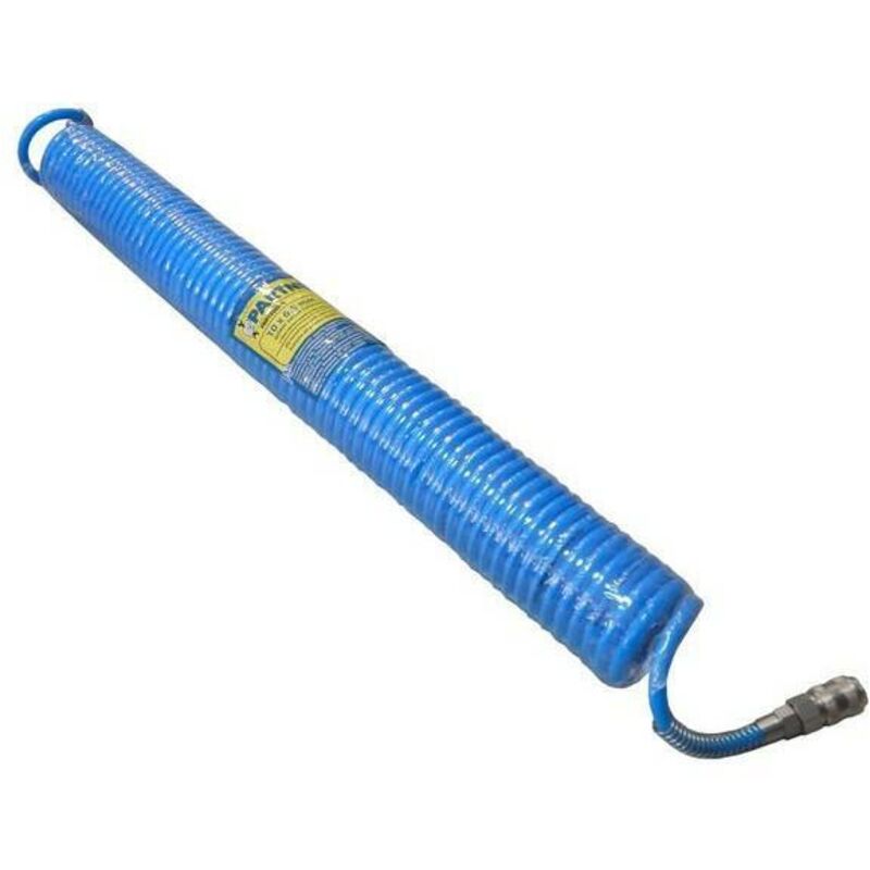 Manguera espiral de poliuretano 6.5mm x 5m con extremos roscados 1/4