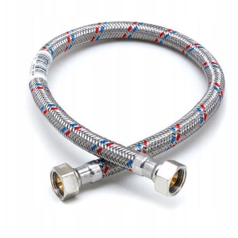 MANGUERA FLEXIBLE DE CONEXIÓN 3/8 X 80 CM TRENZADA