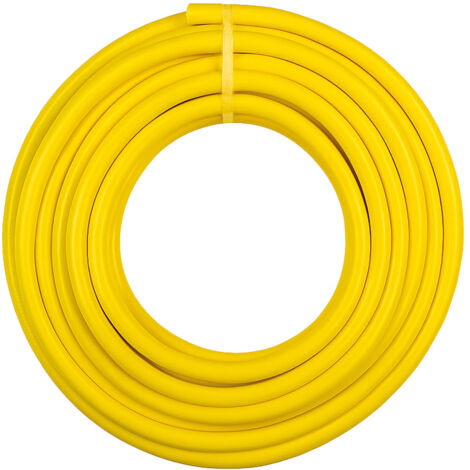 manguera guipé amarilla facilitys – 3 capas – presión 21 bares – interior anti algas Amarillo 15m - Ø12.5mm