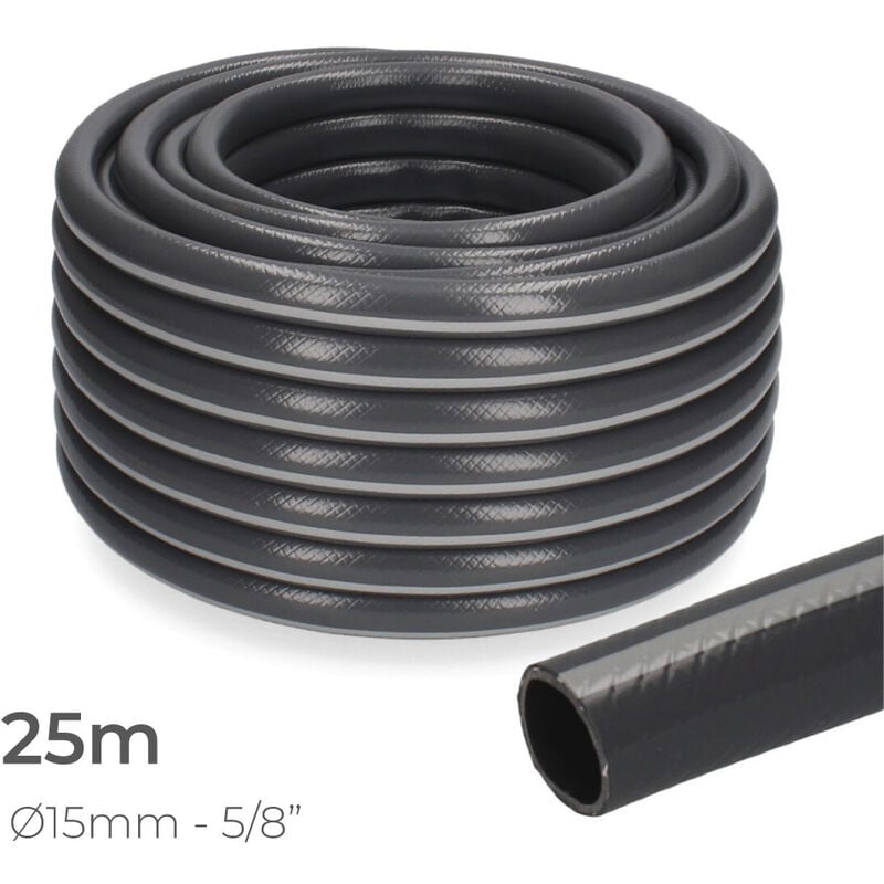 

EDM Manguera jardin ecolight pvc ø inter.15mm, ø exter. 20mm (5/8') rollo 25m edm