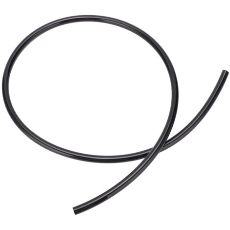 Manguera neumática flexible de TPU para compresores de aire, aditivos químicos, combustibles y aceites (TPU0604, diámetro exterior 6 x diámetro interior 4, negra, 1 metro).
