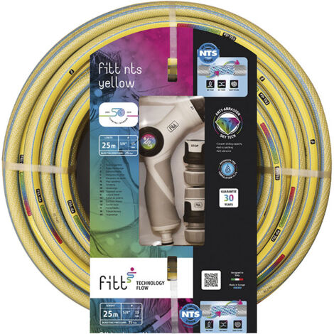 Manguera NTS YELLOW 25MX15mm. Kit marca FITT