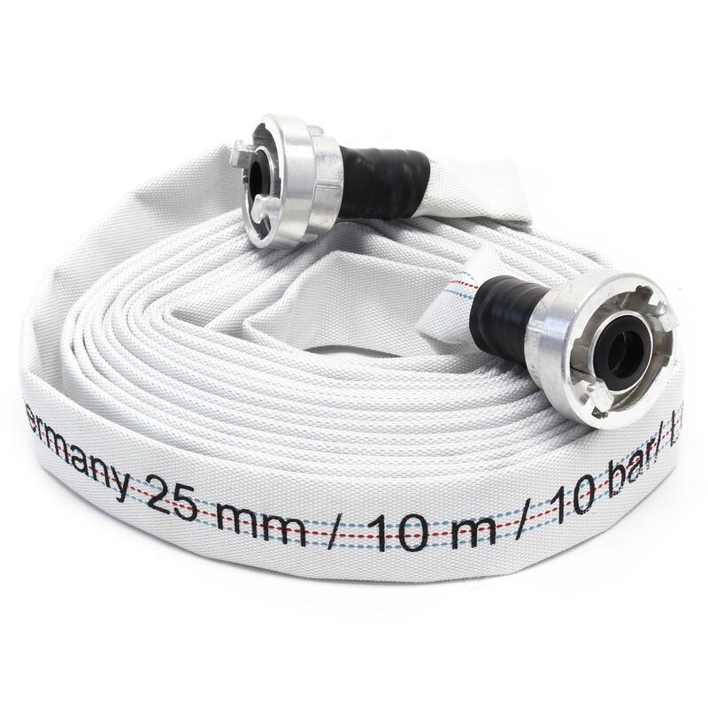 

Manguera para construcción o industria OneFlat 10m Ø 25mm manguera plana con acoplamiento Storz-D