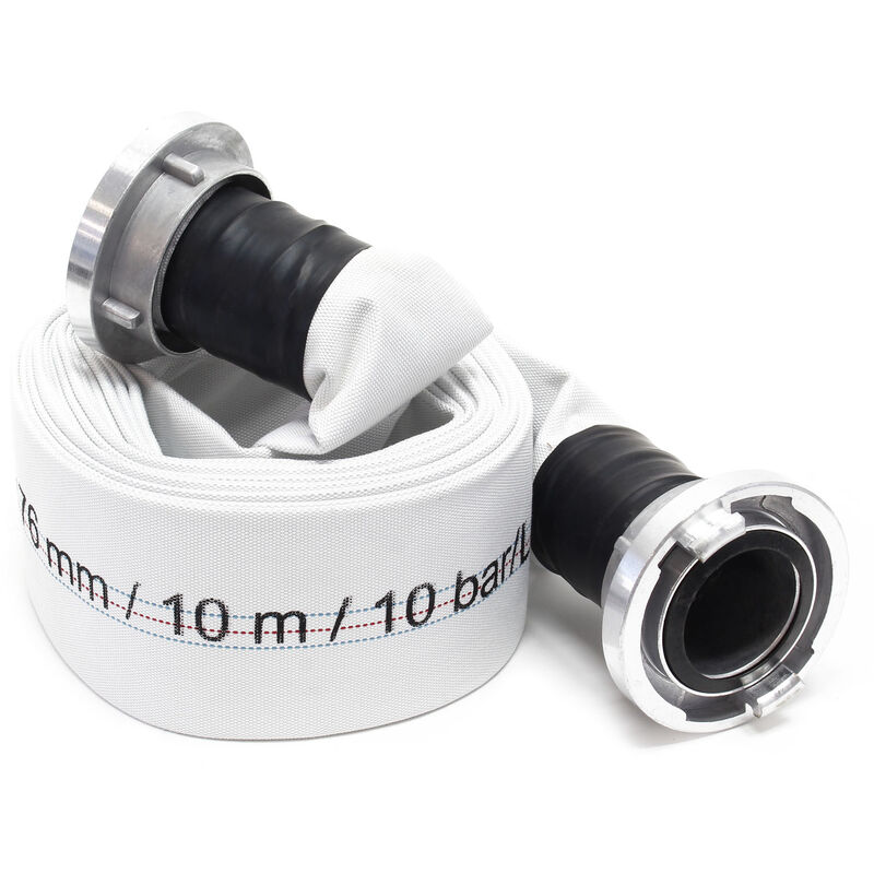 

Manguera para construcción o industria OneFlat 10m Ø 76mm manguera plana con acoplamiento Storz-B