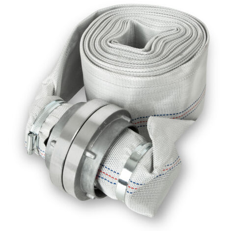 Manguera plana Storz 75-B 10m Ø3" tejido industrial agua bomba jardín EBERTH
