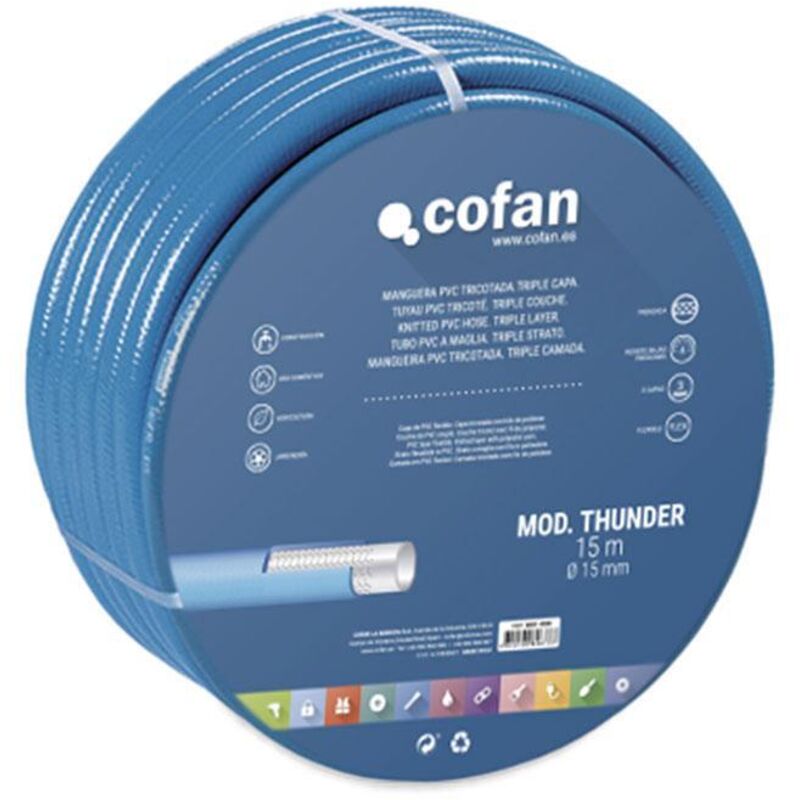 

PLIMPO manguera pvc modelo thunder 3c tricotada ø19x25 m