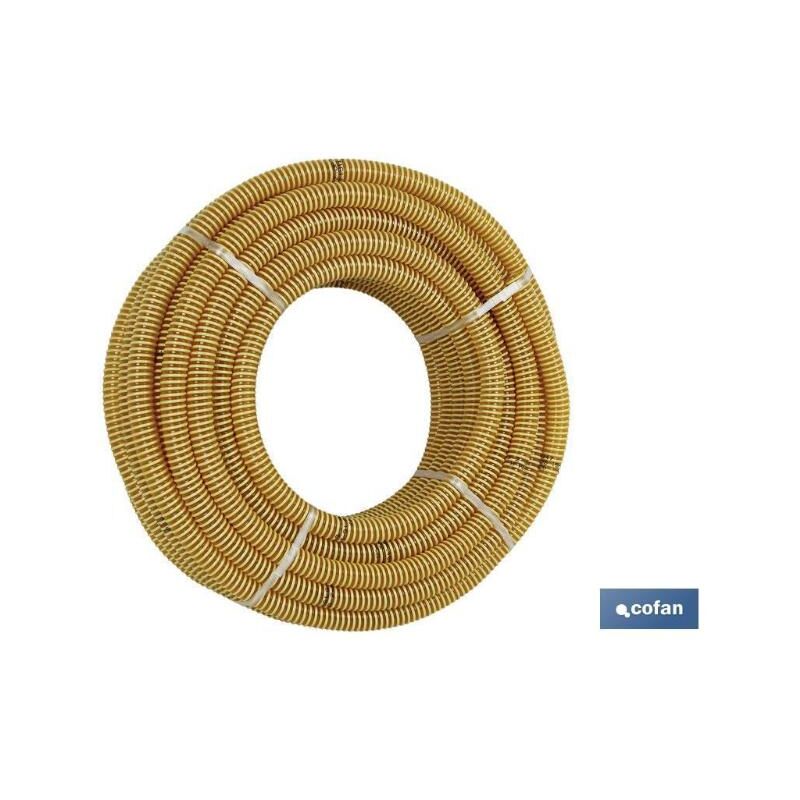 

PLIMPO rollo de tubo de aspiracion espiral amarillo ø60mm 25m