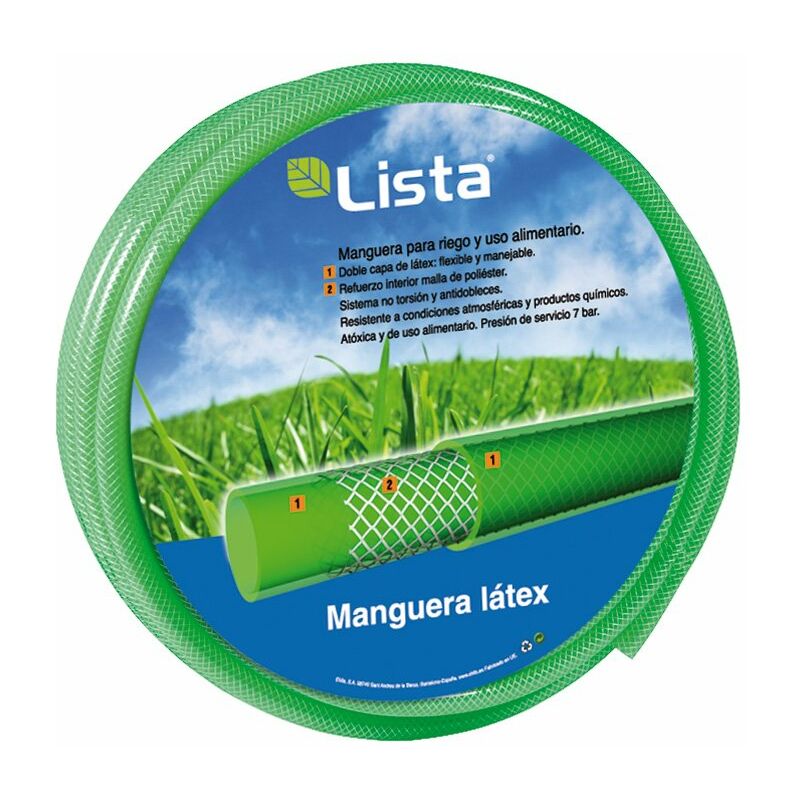 

MANGUERA MALLALATEX 15X21 MM X50 M - Lista