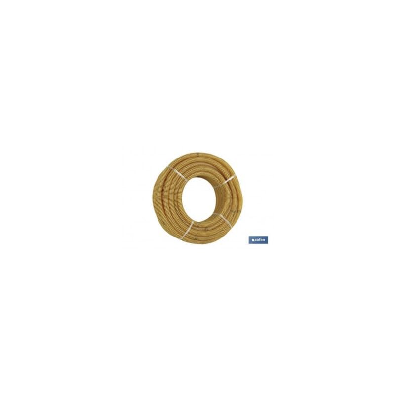 

Rollo tubo espiral aspiración amarillo Ø20mm 25m