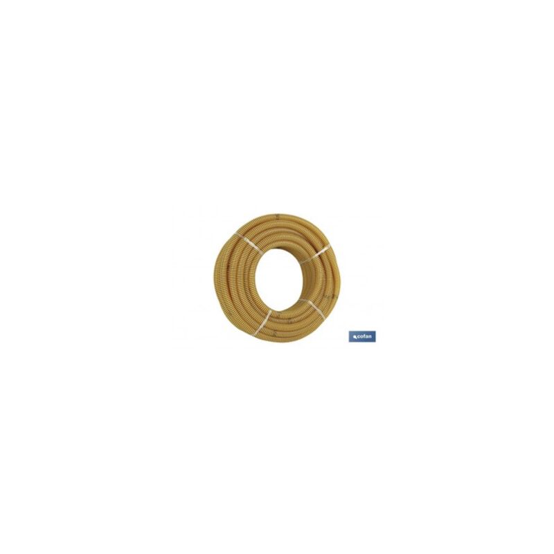 

Rollo tubo espiral aspiración amarillo Ø30mm 25m