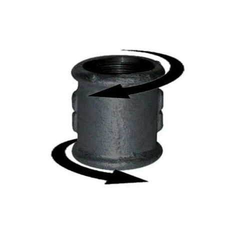 Manguito 12x17, derecha izquierda negro