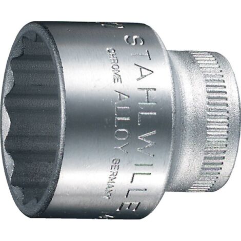 Manguito 3/8" 24mm 12kt. Stahlwille