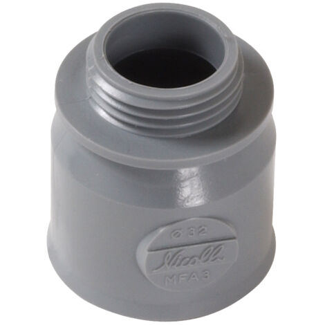 manguito de adaptación de PVC roscado macho hembra Ø32