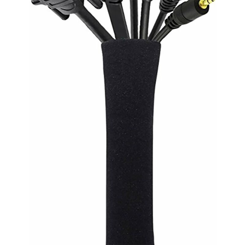 

Manguito de gestion de corrector de cables Organizador de cables para TV Computadora Nevera Cubierta de cable de neopreno Protector de ocultacion de