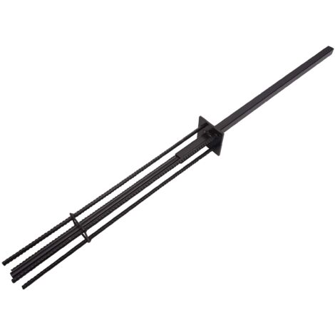 Manguito de suelo para mosquitera WPC Sarthe poste de aluminio, anclaje de suelo anclaje de suelo, barra redonda galvanizada