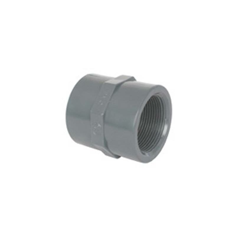 

Crearplast - Manguito Hembra Rosca-Hembra Pvc Presion 63 X 2'
