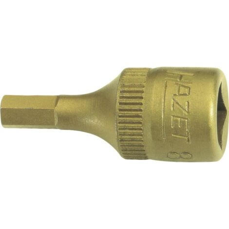 Manguito masculino cuadrado 1/4"3 x28mm i6kt. Hazet