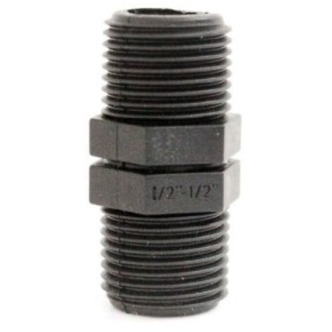 Manguito Riego 1/2" Roscado Fitting Macho Polipropileno
