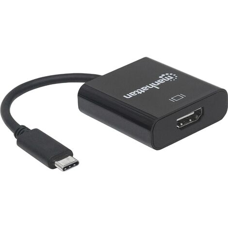 Vhbw Câble de données 2 en 1 HDMI vers USB (câble Y USB C 3.1 + USB A 2.0  vers prise HDMI) par ex compatible avec Huawei MateBook, P20 - 2m