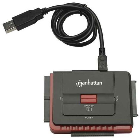 Manhattan 179195 station d'accueil USB Type-A Noir