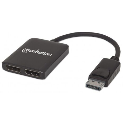 manhattan 207768 divisor DisplayPort negro 4K Ultra HD