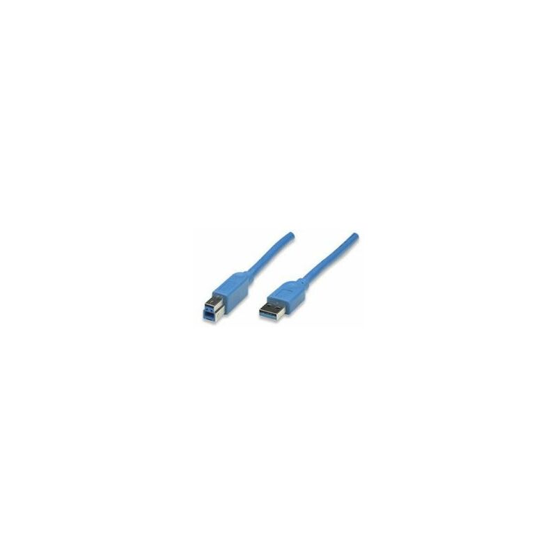 

322454 cable USB 3 m USB 3.2 Gen 1 (3.1 Gen 1) USB A USB B Azul - Manhattan