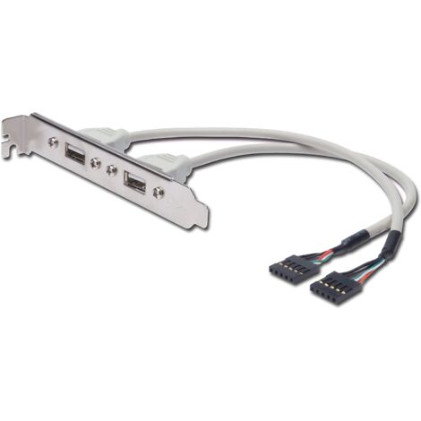 MANHATTAN Cavetto Slot USB 2.0 2 porte 2 connettori 5 pin su una fila