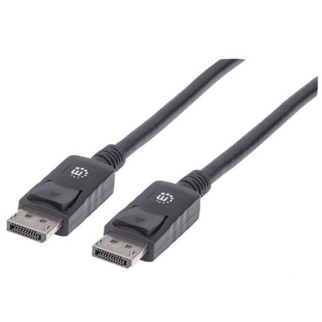 MANHATTAN Cavo Audio/video  DisplayPort Maschio/ Maschio, 2 m, Nero
