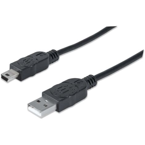 MANHATTAN Cavo connessione A/Mini USB 5 pin doppia schermatura