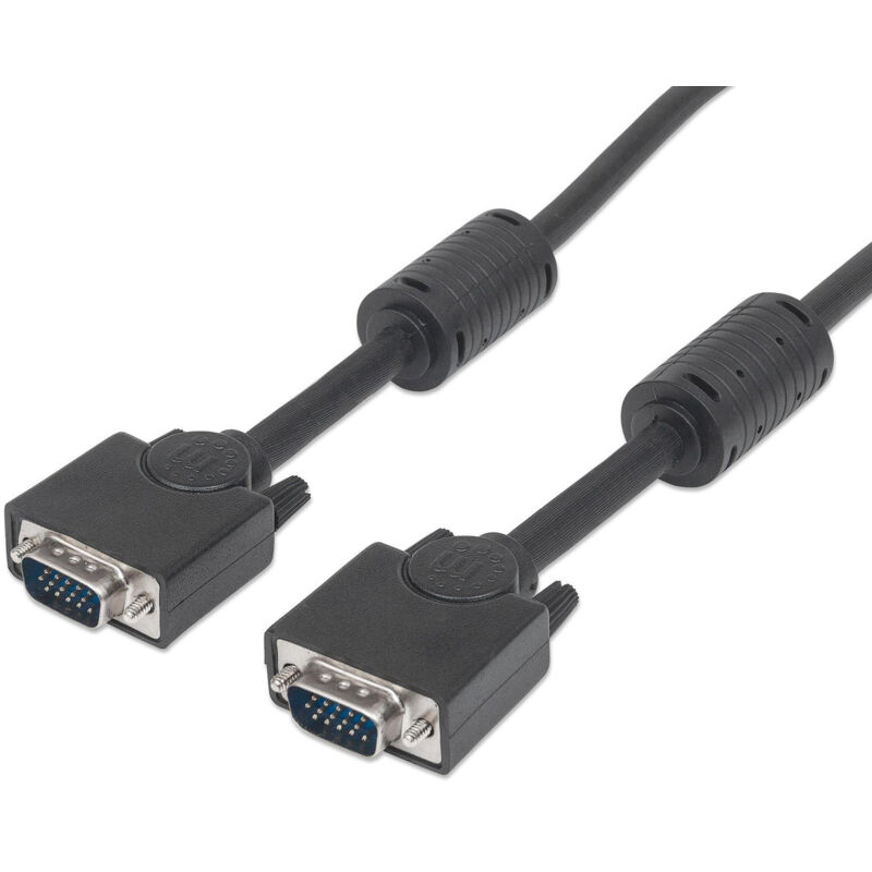 Cavo Monitor Svga Con Ferrite Maschio maschio 1,8 Mt Manhattan
