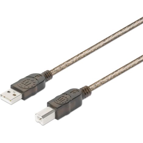 Manhattan Cavo Prolunga Attivo USB 2.0 Hi-Speed A M / B M 15m Nero
