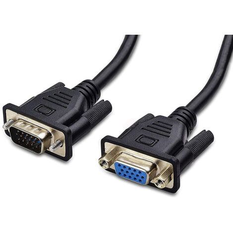 MANHATTAN Cavo prolunga monitor SVGA standard M/F 1,8 mt NERO
